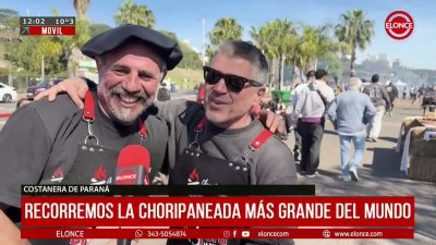 La choripaneada m&aacute;s grande del mundo en Paran&aacute;: declaraciones de destacados cocineros